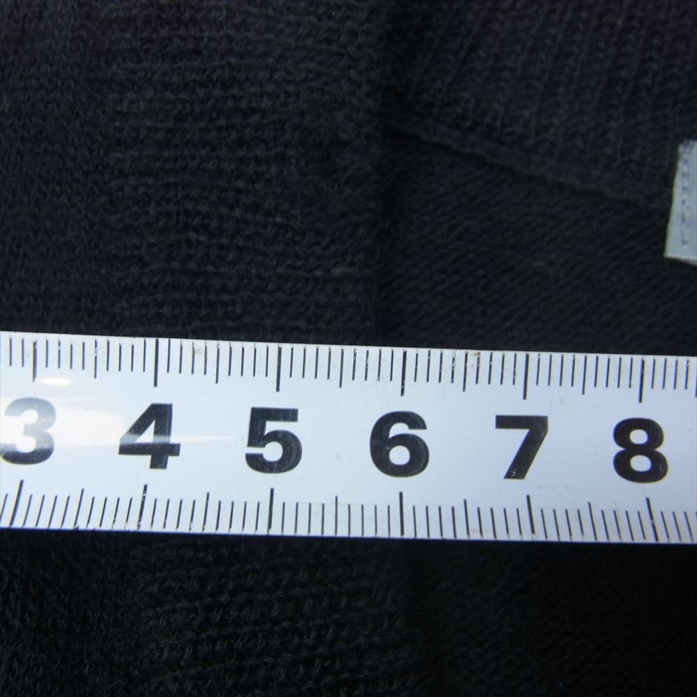 COMME des GARCONS HOMME コムデギャルソンオム HN110040 ヴィンテージ デカオム 80s ウール ニット Vネック ベスト ブラック系【中古】