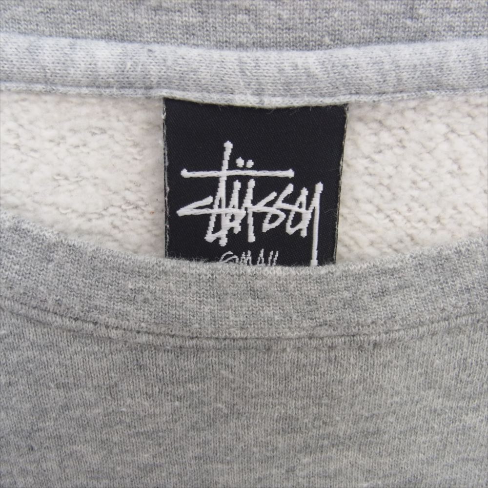 STUSSY ステューシー KNOWLEDGE バックプリント 長袖 クルーネック スウェット トレーナー グレー系 S【中古】