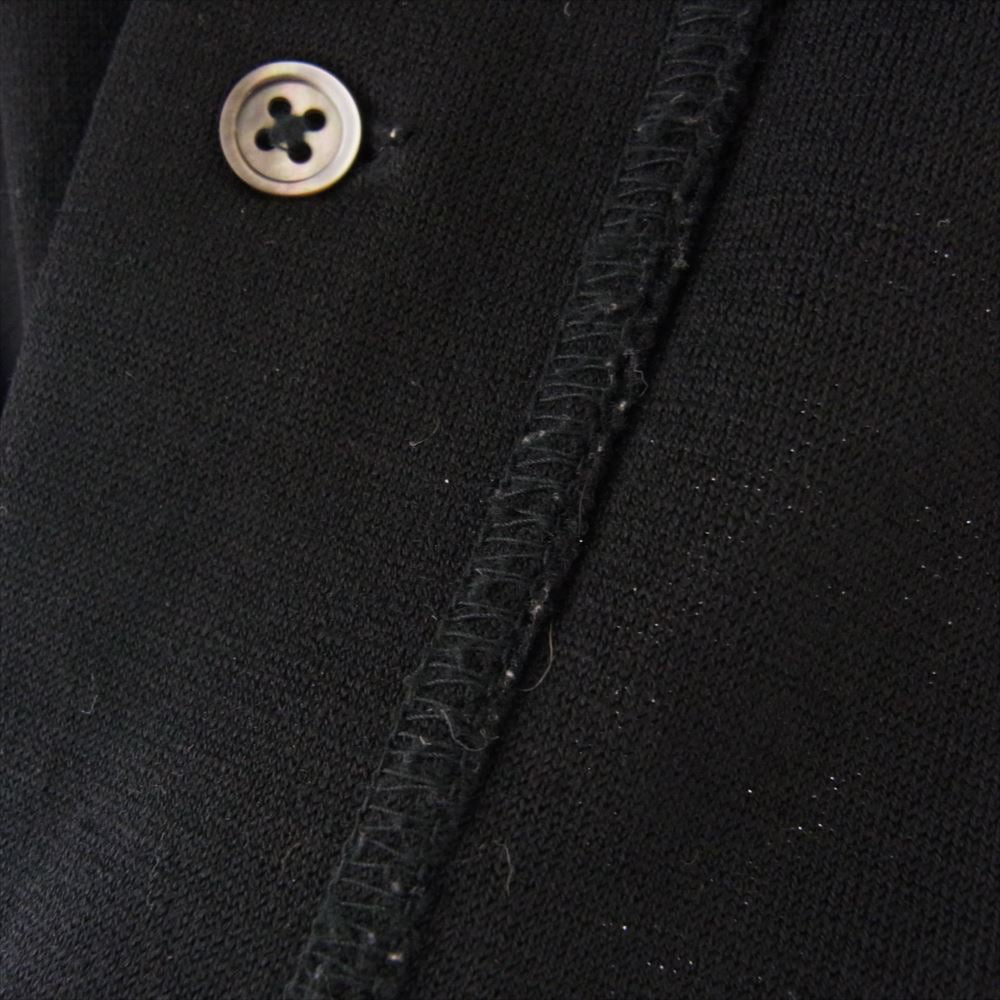 Y's Yohji Yamamoto ワイズ ヨウジヤマモト 1244 ウール ニット 比翼 長袖 シャツ ブラック系【中古】