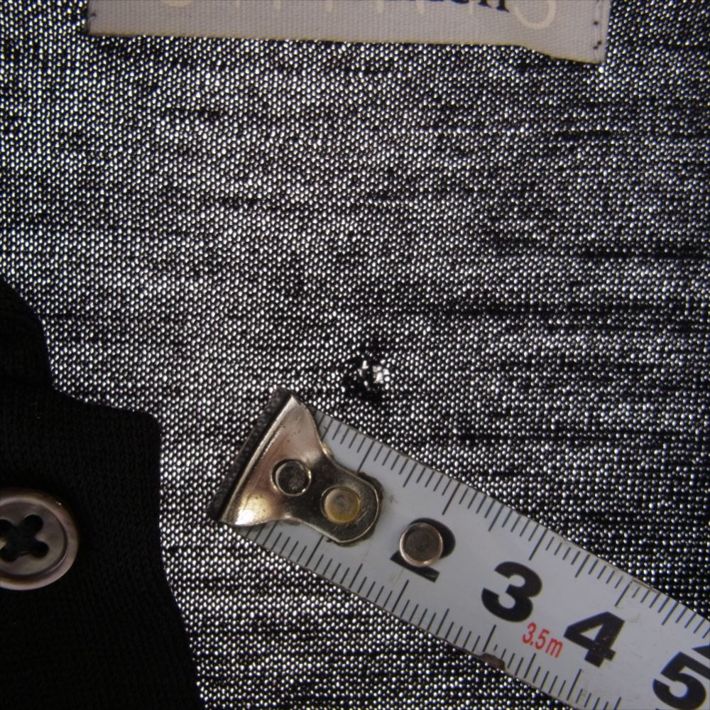 Y's Yohji Yamamoto ワイズ ヨウジヤマモト 1244 ウール ニット 比翼 長袖 シャツ ブラック系【中古】