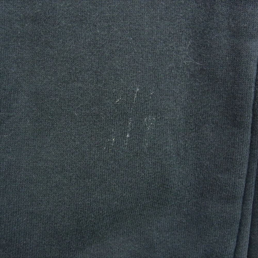 A BATHING APE アベイシングエイプ 日本製 BAPE 胸ロゴ刺繍 長袖 総裏 カモフラ サーマル フルジップパーカー  ブラック系 グレー系 L【中古】