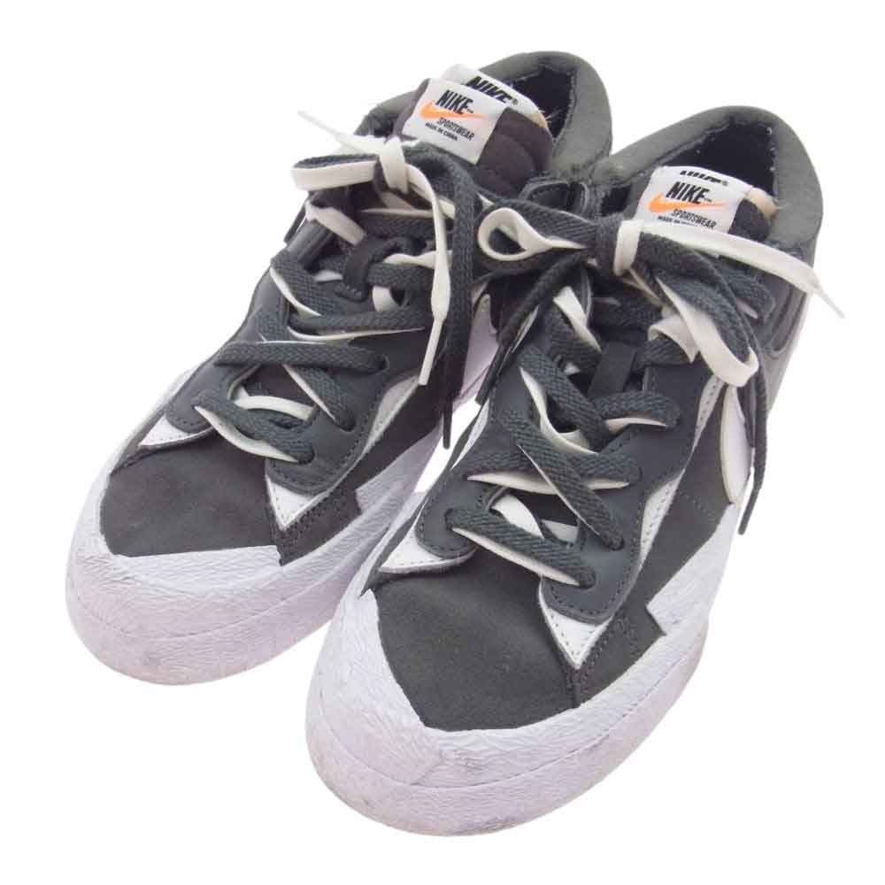 NIKE ナイキ DD1877-002 × SACAI サカイ BLAZER LOW IRON GREY ブレーザー ロー アイアン グレー スニーカー グレー系 26.5cm【中古】