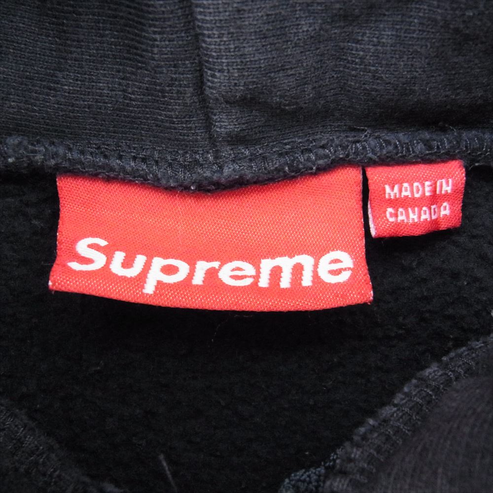 Supreme シュプリーム East West Full Zip Hoodie ロゴ刺繍 星刺繍 フルジップ パーカー ダークネイビー系 L【中古】