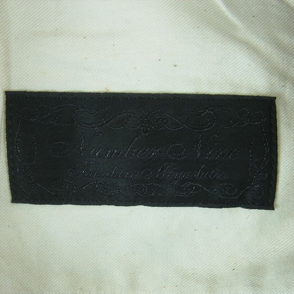 NUMBER(N)INE ナンバーナイン 09AW 09AW A CLOSED FEELING期 アーカイブ 宮下貴裕 本人期 F09-CLP002A カシミヤ混 ボタンフライ ストレート デニム パンツ インディゴブルー系 2【中古】