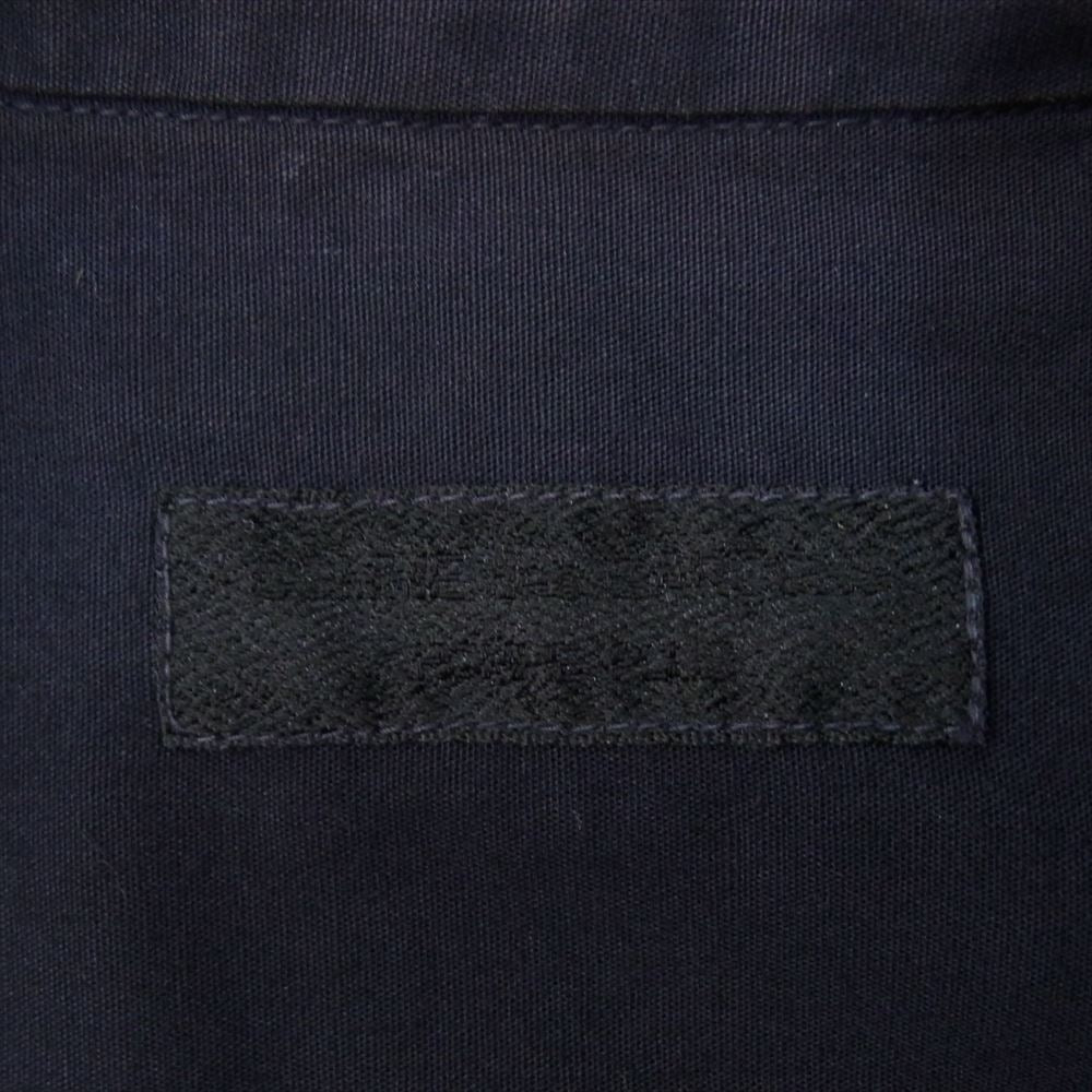 COMME des GARCONS HOMME PLUS コムデギャルソンオムプリュス 99SS シークレットトレジャー期 アーカイブ ヴィンテージプリュス リバーシブル フリル 半袖 シャツ ネイビー系【中古】