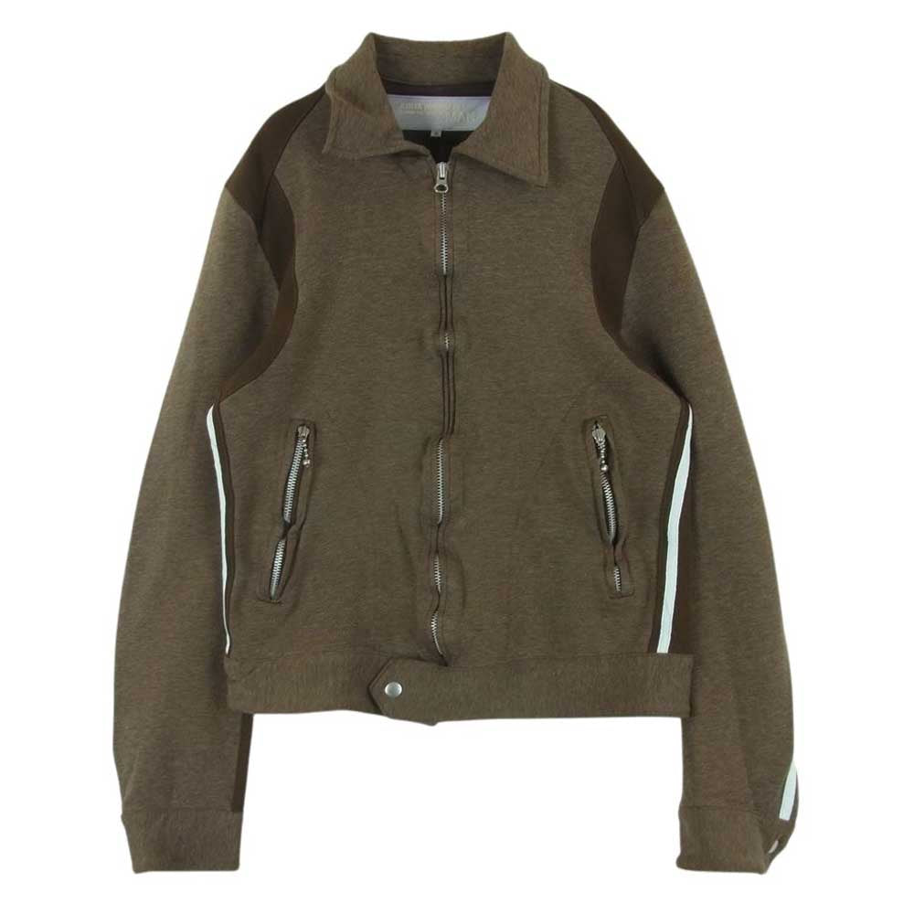 JUNYA WATANABE COMME des GARCONS MAN ジュンヤワタナベコムデギャルソンマン ポリ縮絨 トラックジャケット ジップアップ ジャケット ブラウン系 S【中古】