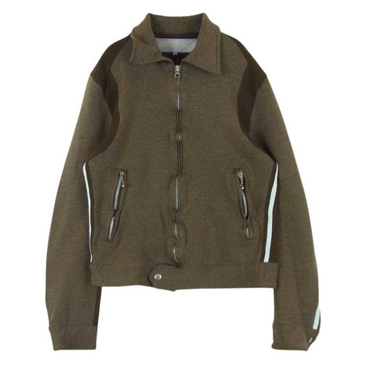 JUNYA WATANABE COMME des GARCONS MAN ジュンヤワタナベコムデギャルソンマン ポリ縮絨 トラックジャケット ジップアップ ジャケット ブラウン系 S【中古】