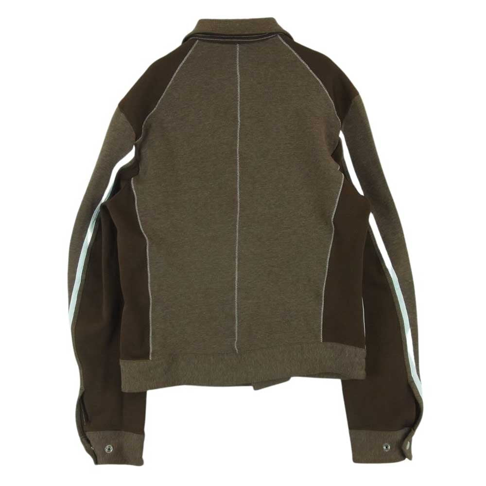 JUNYA WATANABE COMME des GARCONS MAN ジュンヤワタナベコムデギャルソンマン ポリ縮絨 トラックジャケット ジップアップ ジャケット ブラウン系 S【中古】