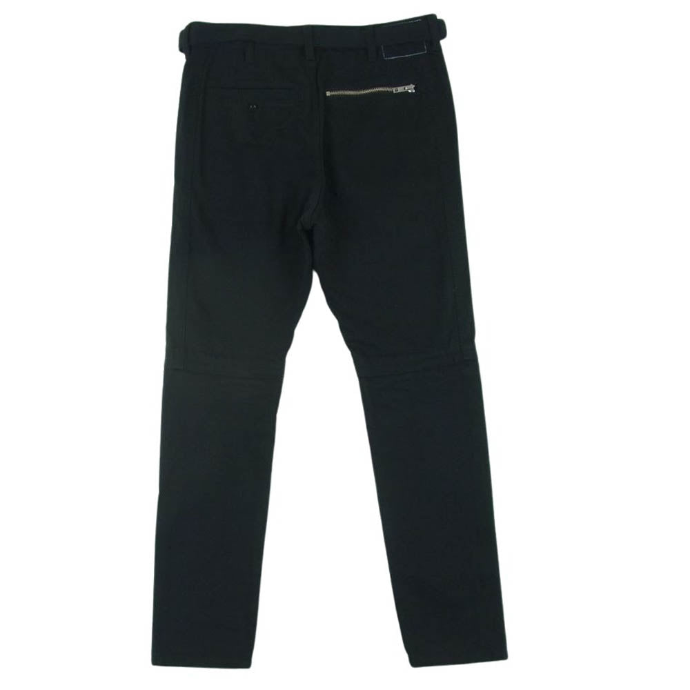 Sacai サカイ 20SS 20-02269M ZIP DENIM PANTS ジップ ブラックデニム パンツ ブラック系【中古】