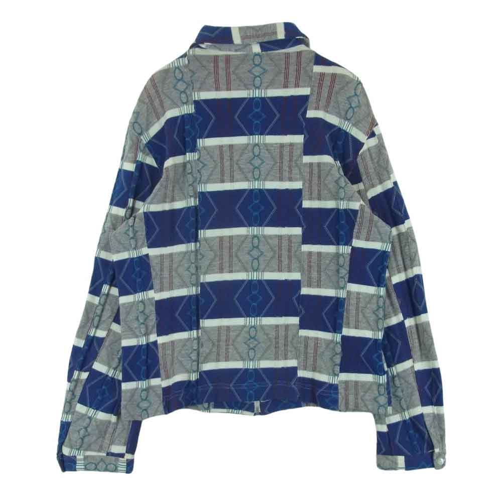 COMME des GARCONS HOMME PLUS コムデギャルソンオムプリュス 90s アーカイブ ヴィンテージプリュス AD1997 PT-100120 再構築 ニット ジップアップ ブルゾン ジャケット マルチカラー系【中古】