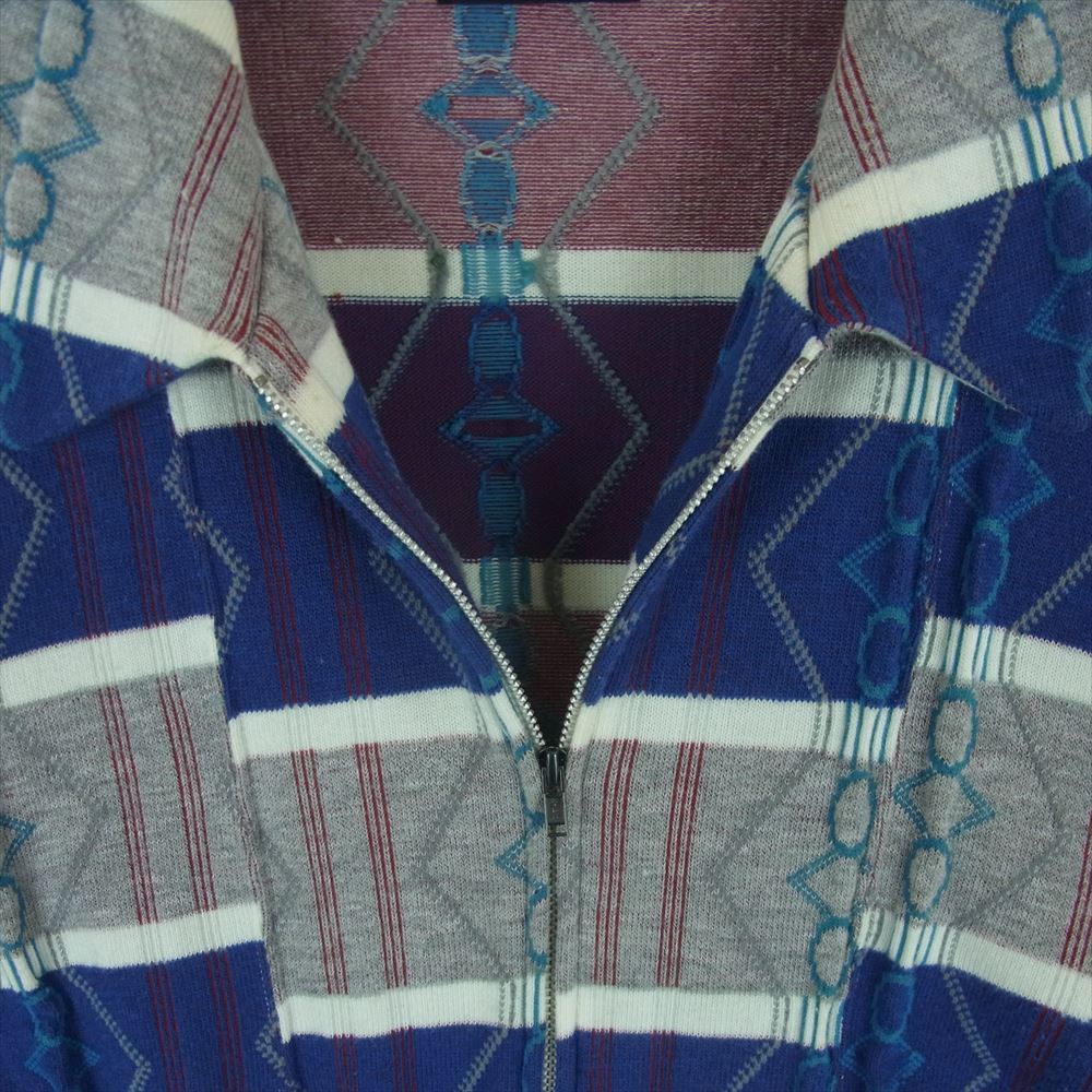 COMME des GARCONS HOMME PLUS コムデギャルソンオムプリュス 90s アーカイブ ヴィンテージプリュス AD1997 PT-100120 再構築 ニット ジップアップ ブルゾン ジャケット マルチカラー系【中古】