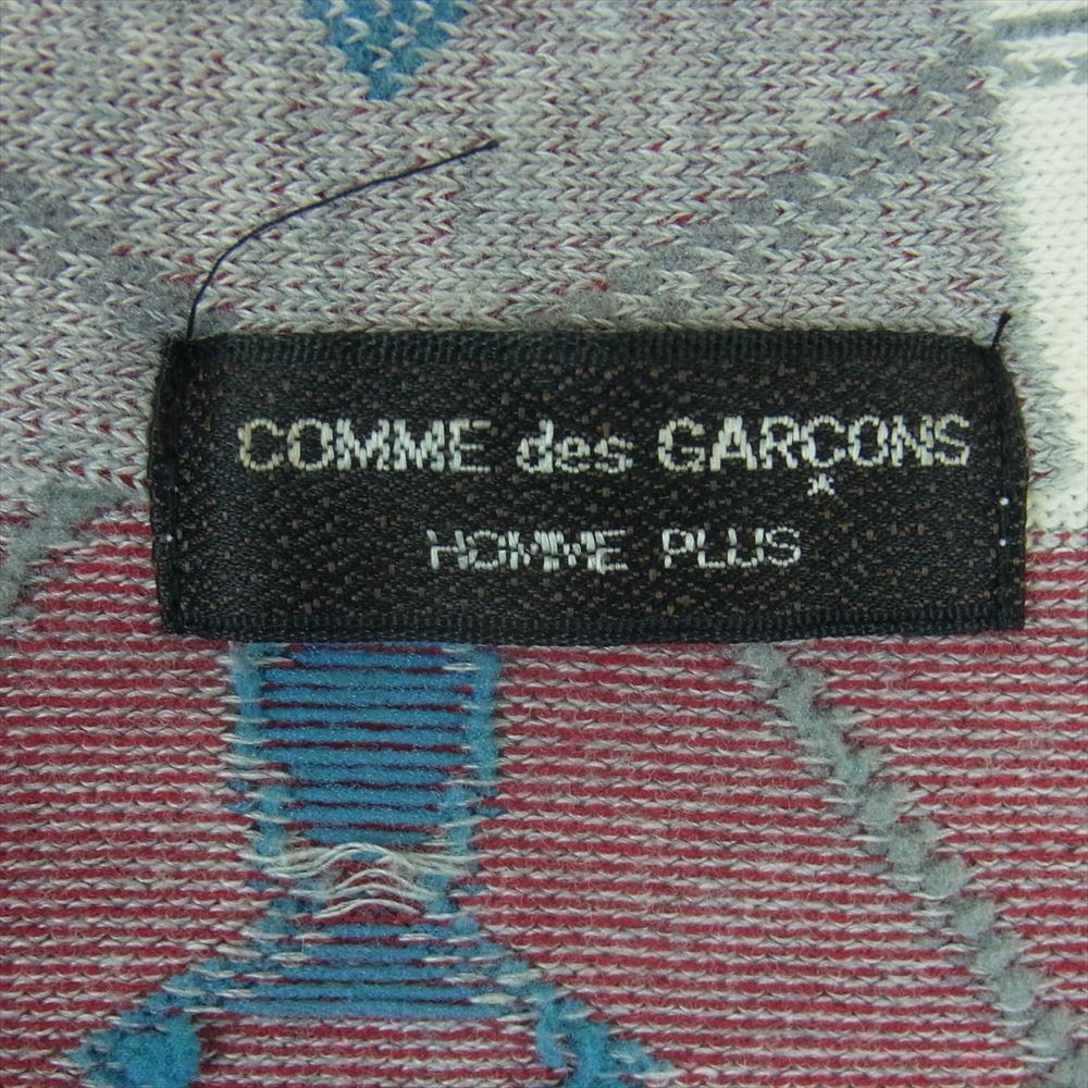 COMME des GARCONS HOMME PLUS コムデギャルソンオムプリュス 90s アーカイブ ヴィンテージプリュス AD1997 PT-100120 再構築 ニット ジップアップ ブルゾン ジャケット マルチカラー系【中古】