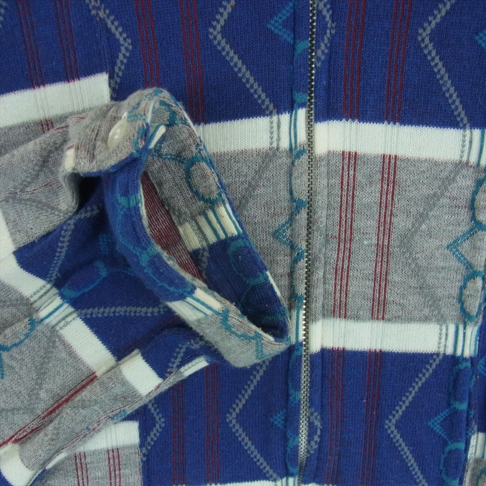 COMME des GARCONS HOMME PLUS コムデギャルソンオムプリュス 90s アーカイブ ヴィンテージプリュス AD1997 PT-100120 再構築 ニット ジップアップ ブルゾン ジャケット マルチカラー系【中古】