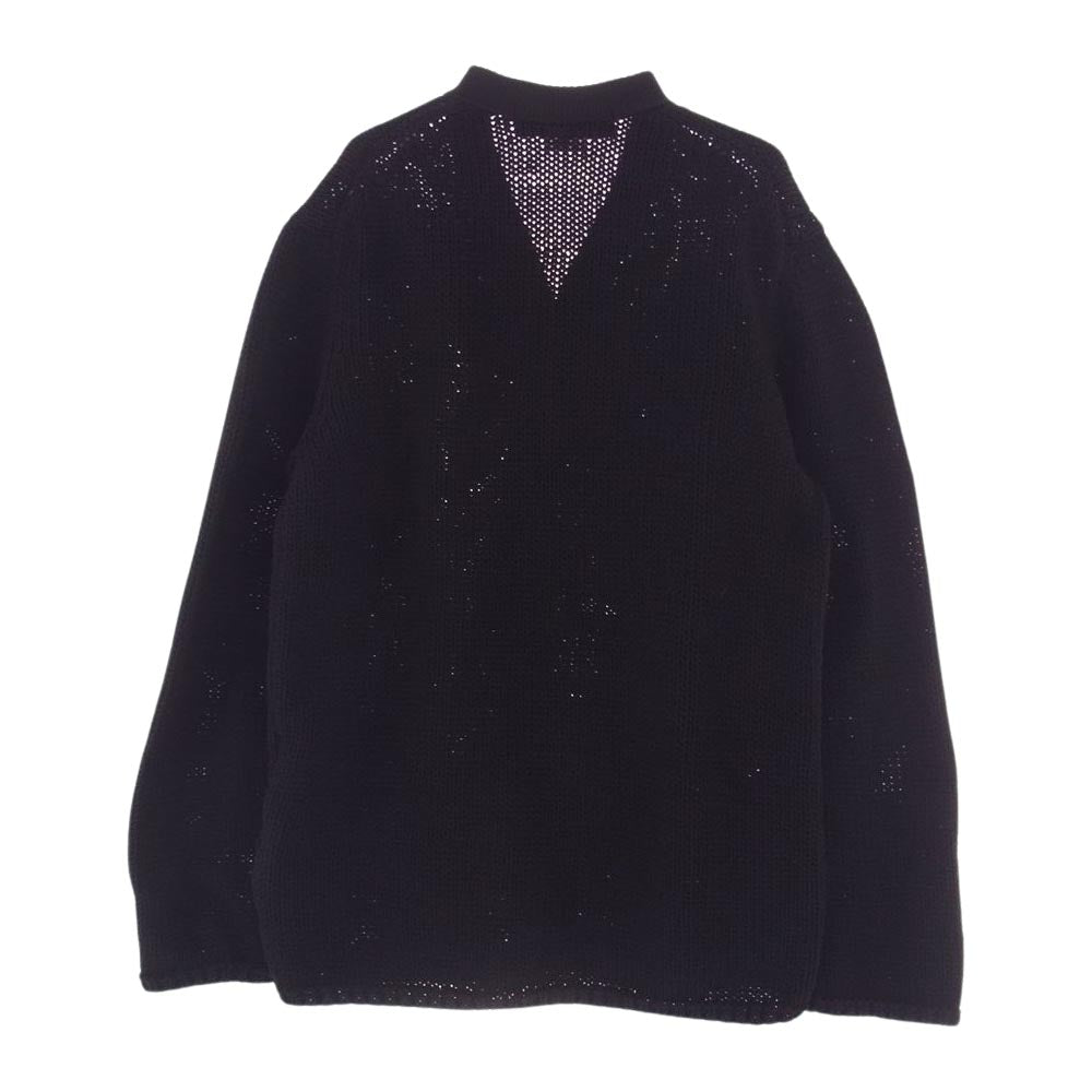 COMME des GARCONS HOMME PLUS コムデギャルソンオムプリュス 23AW PL-N010 AD2023 Cable Knit Cardigan ケーブル ニット カーディガン  ブラック系 M【中古】