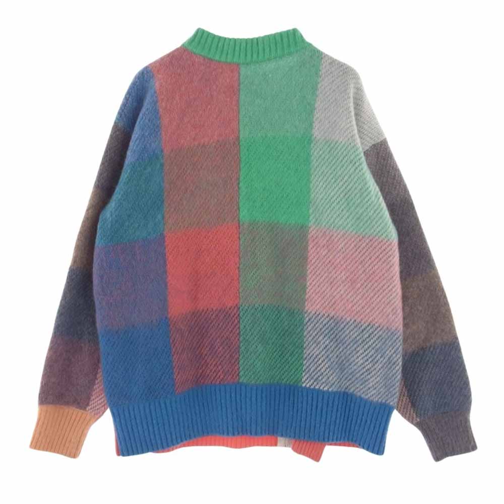 Sacai サカイ 22AW 22-02857M Plaid Knit Blouson モヘア混 ニット チェック柄 ジップブルゾン 3【中古】