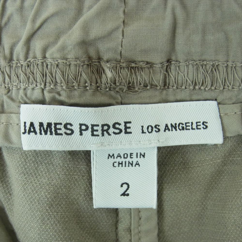 JAMES PERSE ジェームスパース 18-12-33-12305 コットン リネン ストレッチ ショートパンツ ハーフパンツ グレー系 2【美品】【中古】