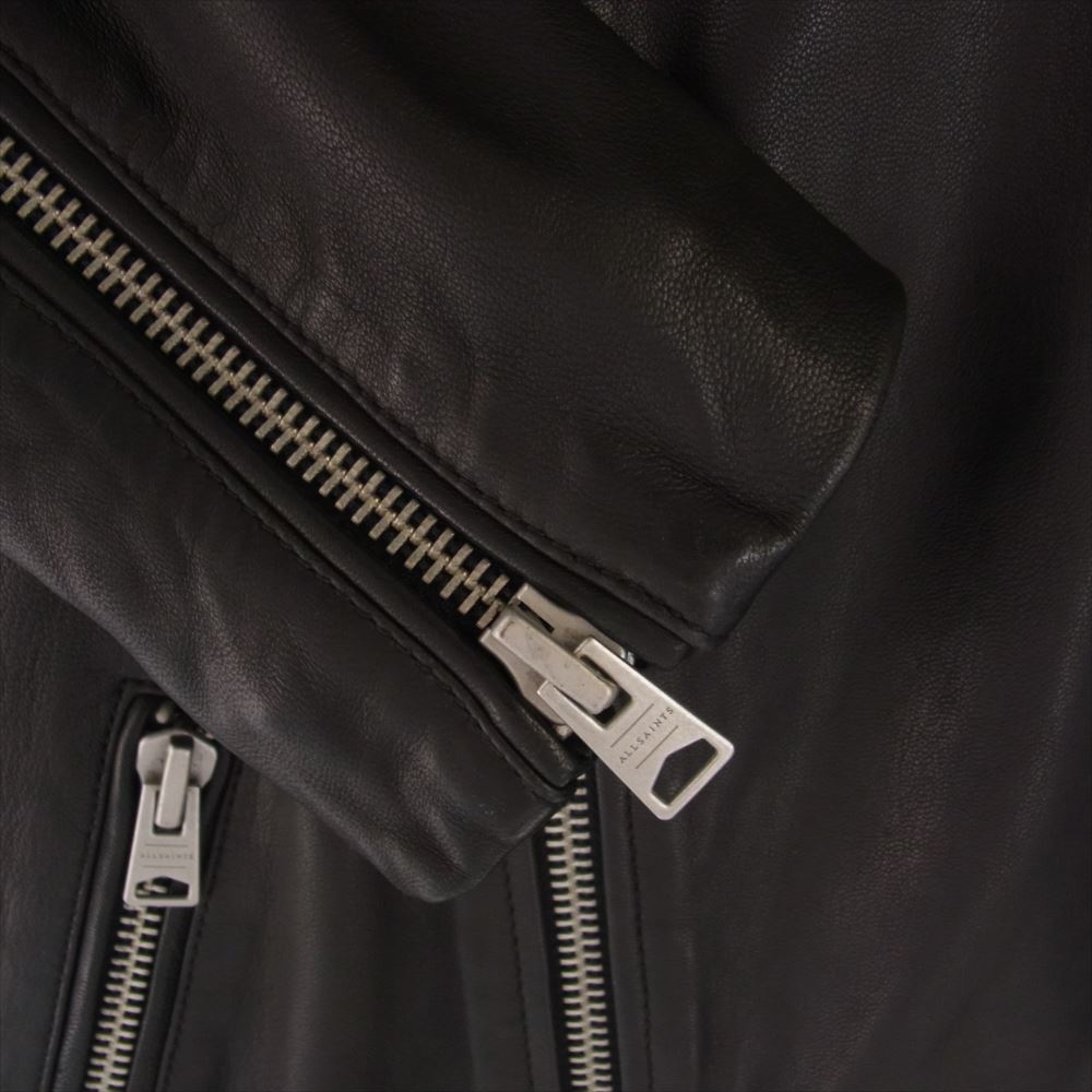 オールセインツ ML025N MILO BIKER ラムレザー ダブルライダース ジャケット ブラック系 L【美品】【中古】