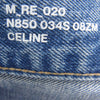 CELINE セリーヌ 22AW N850 034S 08ZM BOYDOLL ボーイドール ウェスリージーンズ カットオフ ワイド ストレート ボタンフライ デニムパンツ インディゴブルー系 33【極上美品】【中古】