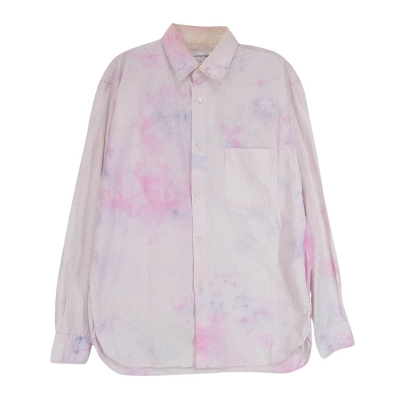 COMME des GARCONS コムデギャルソン W17010  SHIRT シャツ ムラ染めシャツ 長袖シャツ ピンク系 XS【中古】