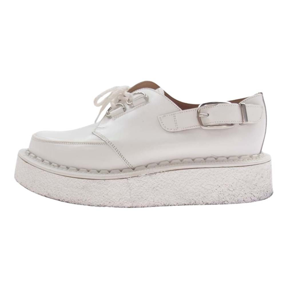 COMME des GARCONS HOMME PLUS コムデギャルソンオムプリュス PZ-K114-001 ジョージコックス ラバーソールシューズ ジョージコックス  D-RING リング ホワイト系 7【中古】