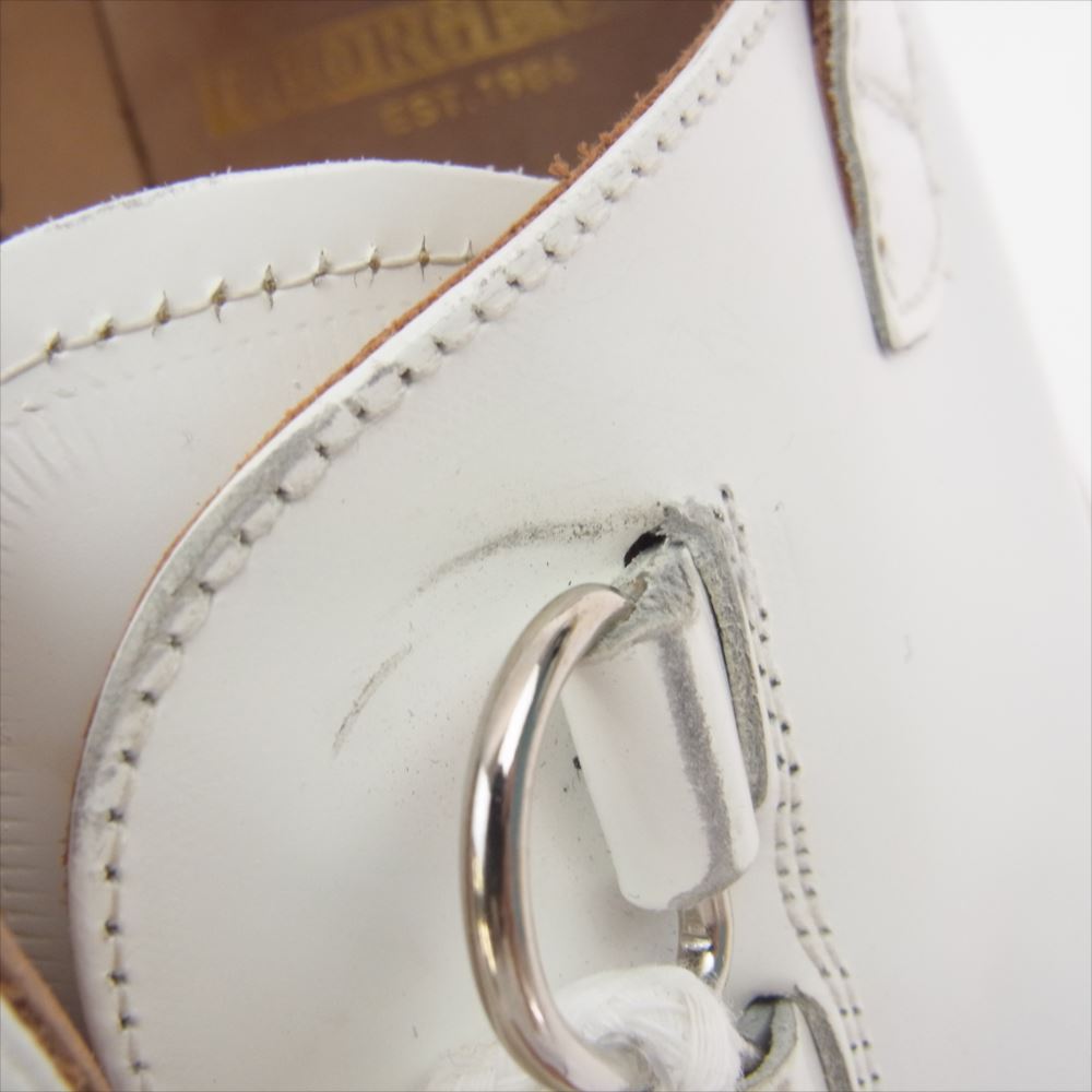 COMME des GARCONS HOMME PLUS コムデギャルソンオムプリュス PZ-K114-001 ジョージコックス ラバーソールシューズ ジョージコックス  D-RING リング ホワイト系 7【中古】