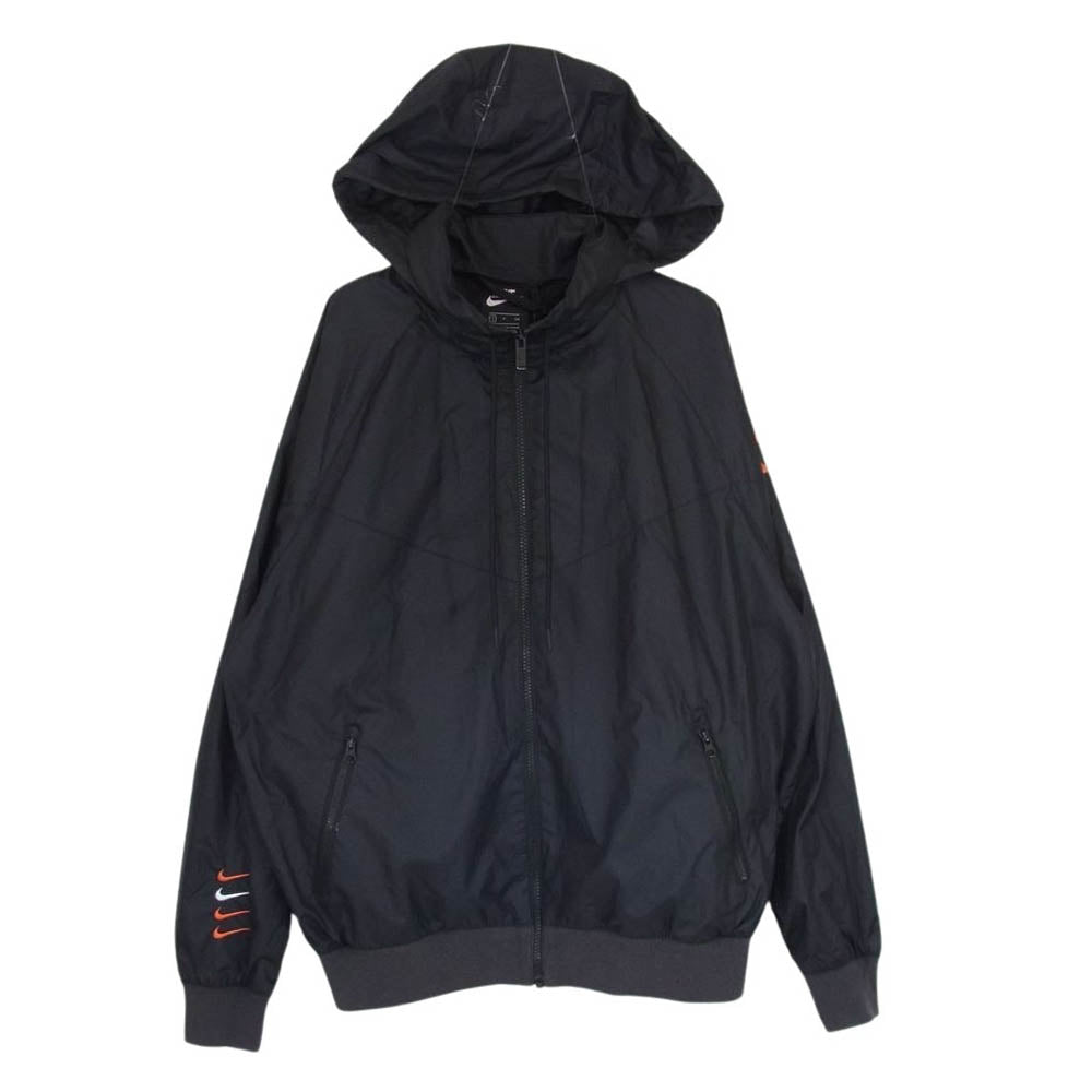 NIKE ナイキ CW0719-010 SWOOSH WVN JKT 2 スウッシュ ナイロン ジャケット ブラック系 S【中古】