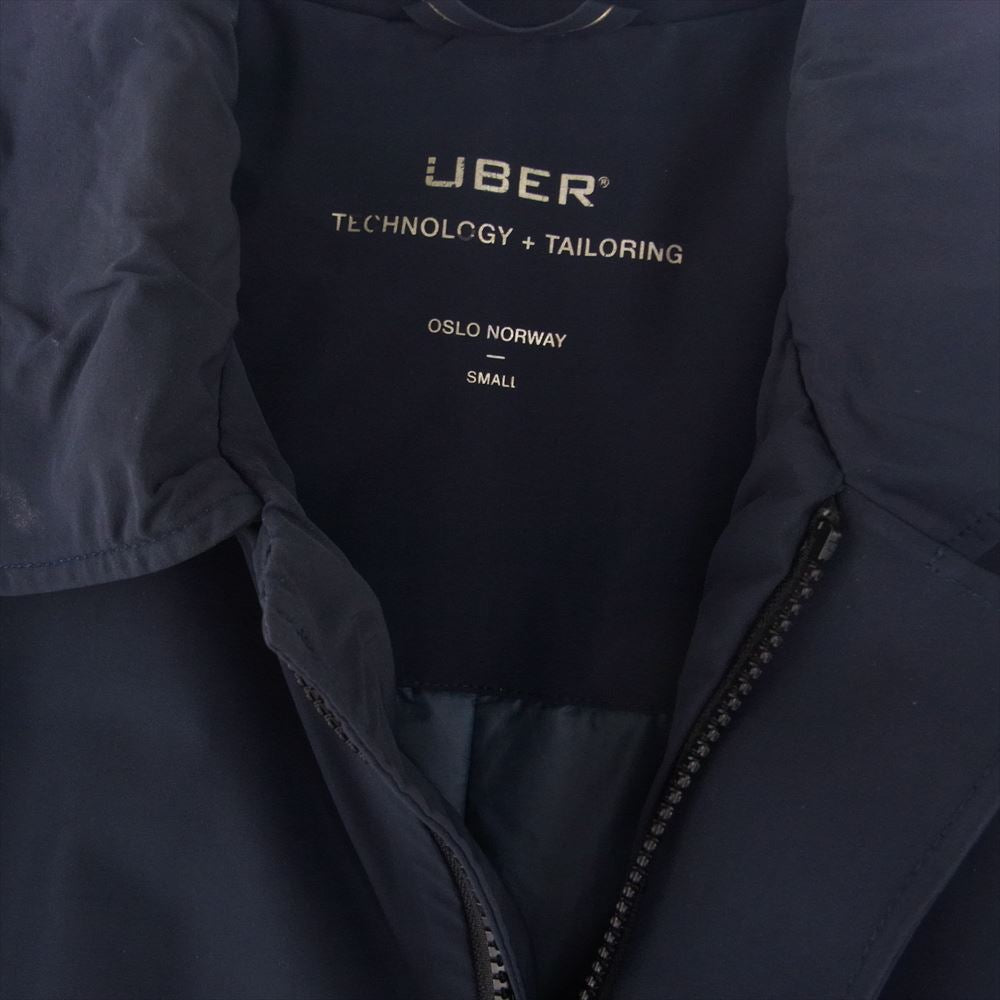ウーバー UBR TECHNOLOGY TAILORING テクノロジー ステンカラー ショート コート ジャケット ネイビー系 S【中古】