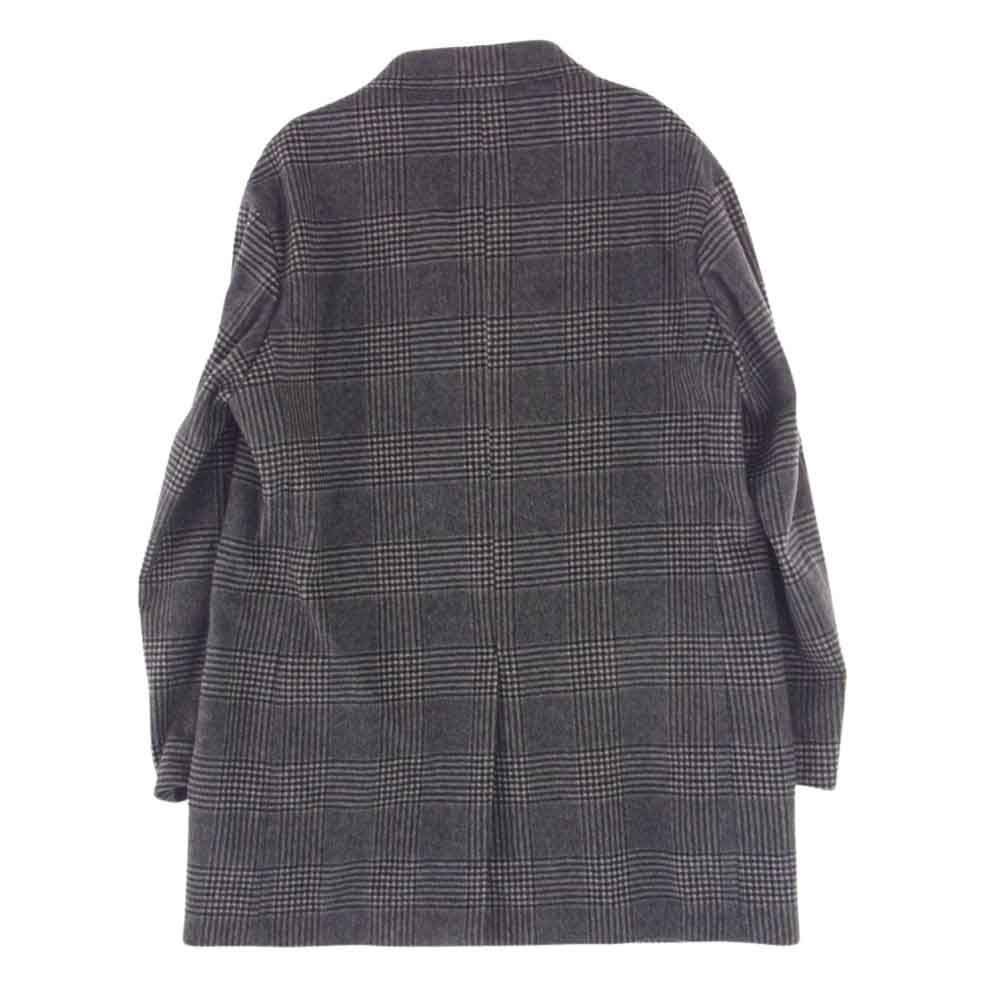 UNITED ARROWS ユナイテッドアローズ H BEAUTY&YOUTH カシミヤ混ウール チェック オーバーサイズ ダブルブレスト ジャケット グレー系 M【中古】