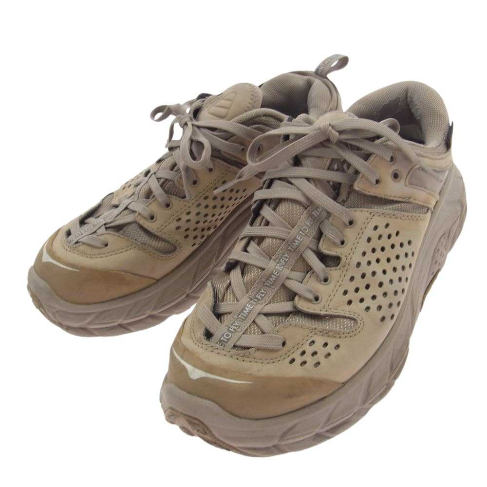 HOKA ONE ONE ホカ オネオネ Tor Ultra Low Vibram ビブラムソール ウルトラ ローカット スニーカー ライトブラウン系 ベージュ系 26cm【中古】