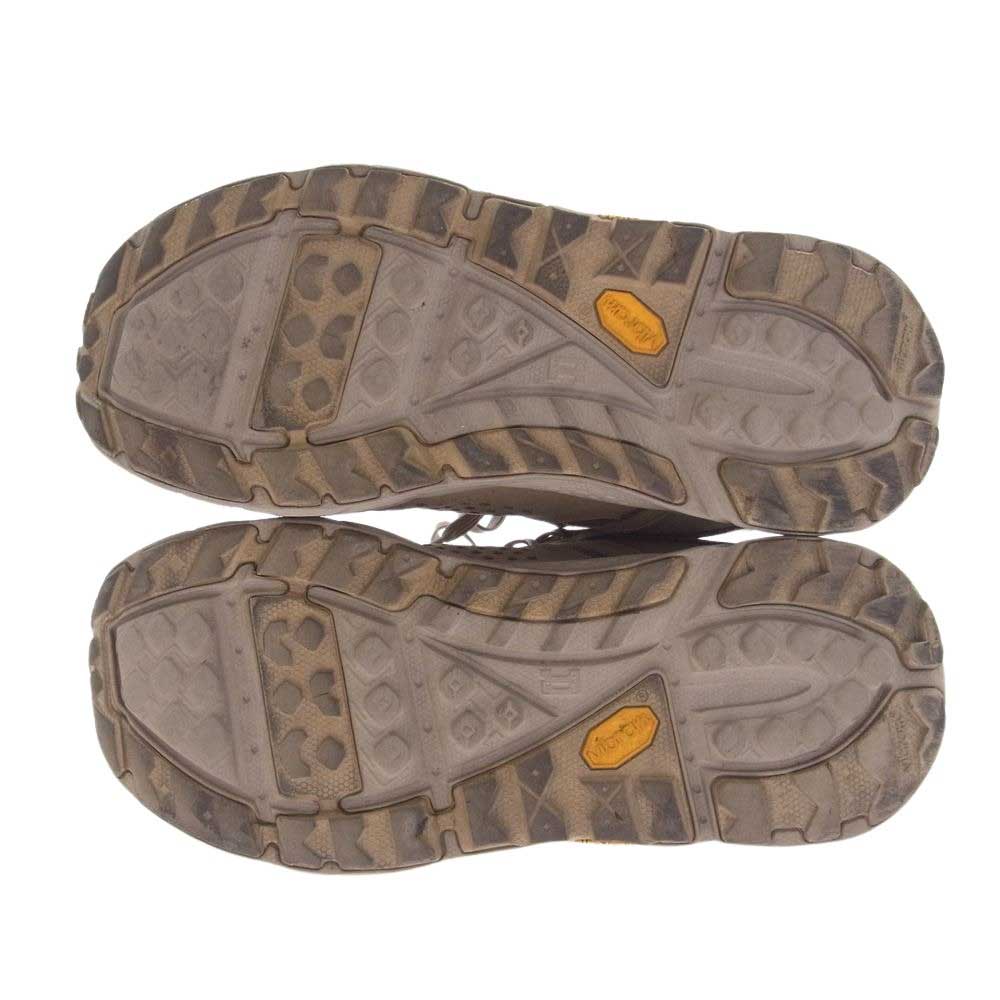 HOKA ONE ONE ホカ オネオネ Tor Ultra Low Vibram ビブラムソール ウルトラ ローカット スニーカー ライトブラウン系 ベージュ系 26cm【中古】