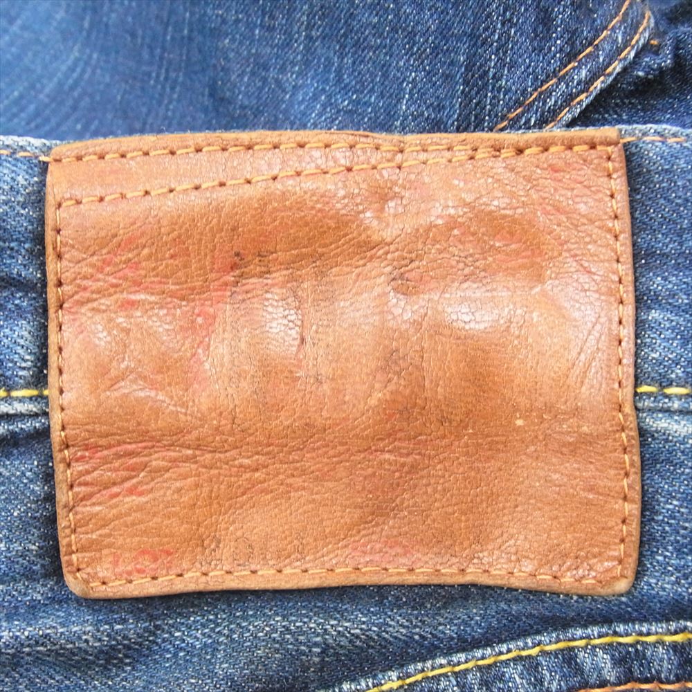 EVISU エヴィス 2001 No.3 デニムパンツ カモメペンキ インディゴブルー系 サイズ表記薄【中古】