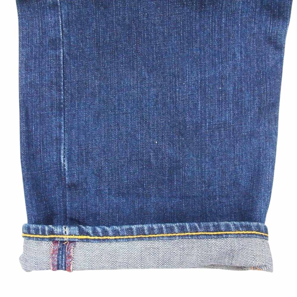 EVISU エヴィス 2001 No.3 デニムパンツ カモメペンキ インディゴブルー系 サイズ表記薄【中古】