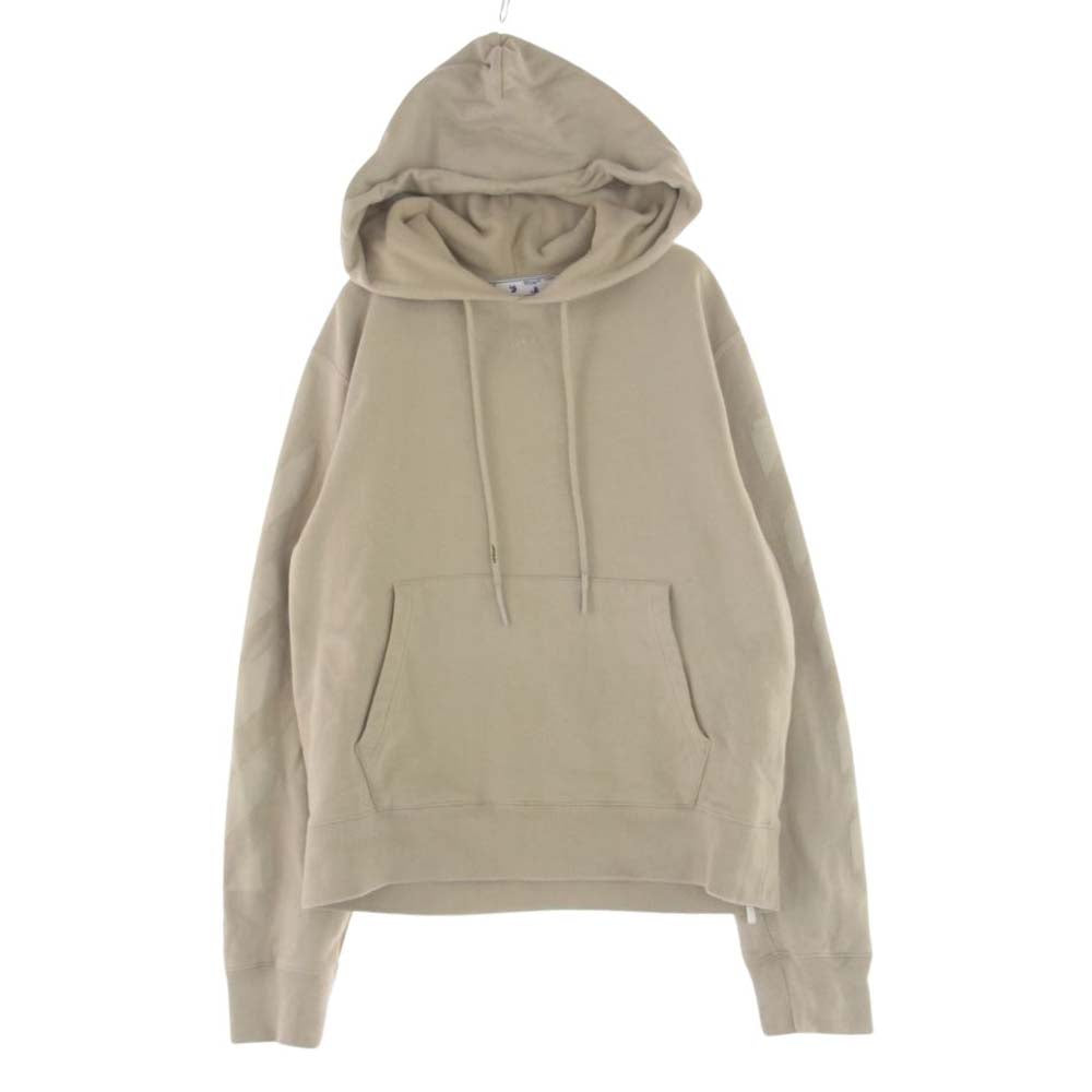 OFF-WHITE オフホワイト 21AW OMBB034F21FLE004 Rubber Arrow Over Hoodie ラバーアロー スウェット プルオーバー パーカー オフホワイト系 M【中古】
