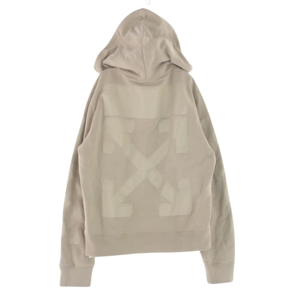 OFF-WHITE オフホワイト 21AW OMBB034F21FLE004 Rubber Arrow Over Hoodie ラバーアロー スウェット プルオーバー パーカー オフホワイト系 M【中古】