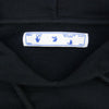 OFF-WHITE オフホワイト 20AW OMBB037F20FLE009 Free Spirit Wizard Hoodie フリースピリット バックプリント 刺繍 スウェット プルオーバー パーカー ブラック系 L【中古】