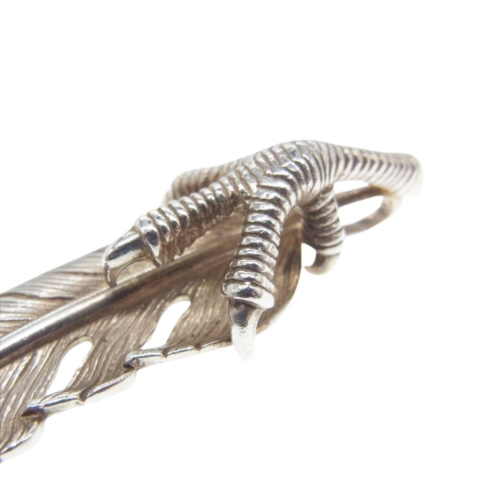 TADY&KING タディアンドキング K18 爪SV フェザー GPローズ Lサイズ ペンダントトップ シルバー系【中古】