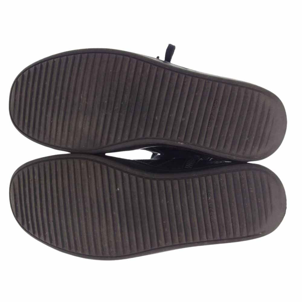 Rick Owens リックオウエンス 28658 イタリア製 GEOBASKET ジオバスケット サイドジップ ハイカット スニーカー ブラック系 44【中古】