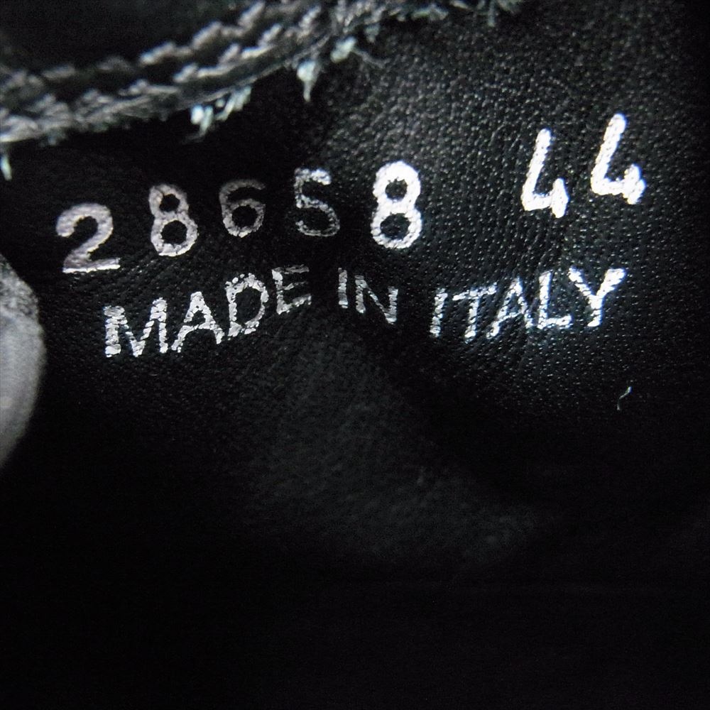 Rick Owens リックオウエンス 28658 イタリア製 GEOBASKET ジオバスケット サイドジップ ハイカット スニーカー ブラック系 44【中古】