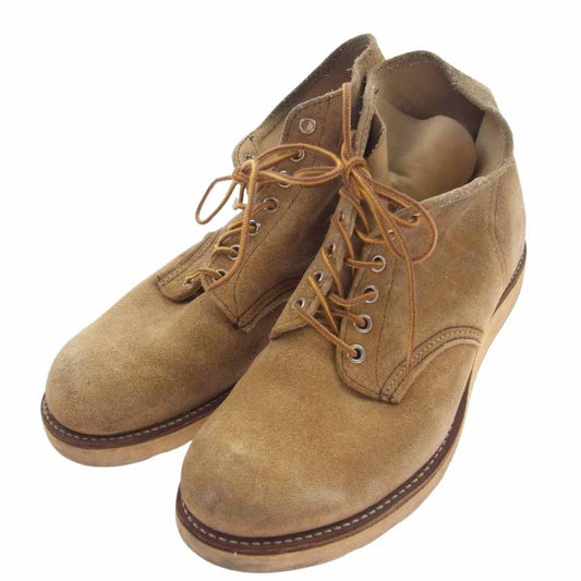 RED WING レッドウィング 8167 6inch CLASSIC ROUND6インチ クラシック ラウンドトゥ スウェード ライトブラウン系 US8.5E【中古】