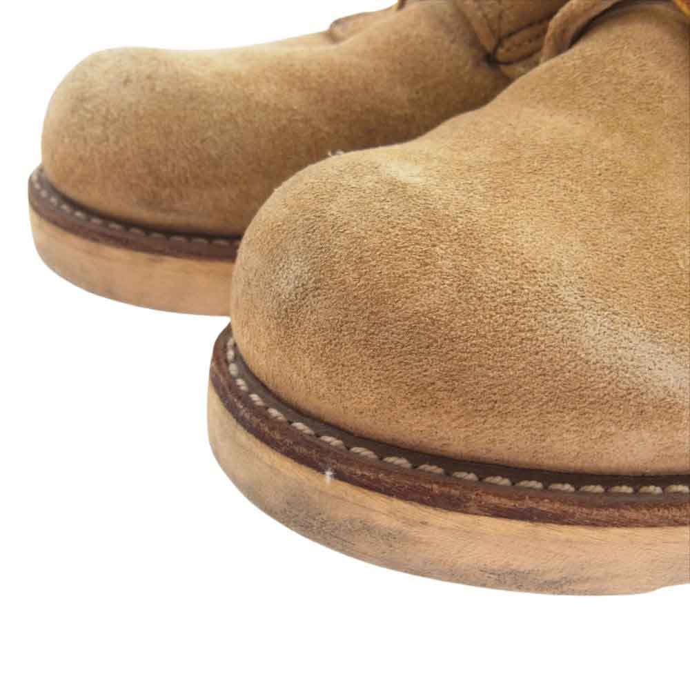 RED WING レッドウィング 8167 6inch CLASSIC ROUND6インチ クラシック ラウンドトゥ スウェード ライトブラウン系 US8.5E【中古】