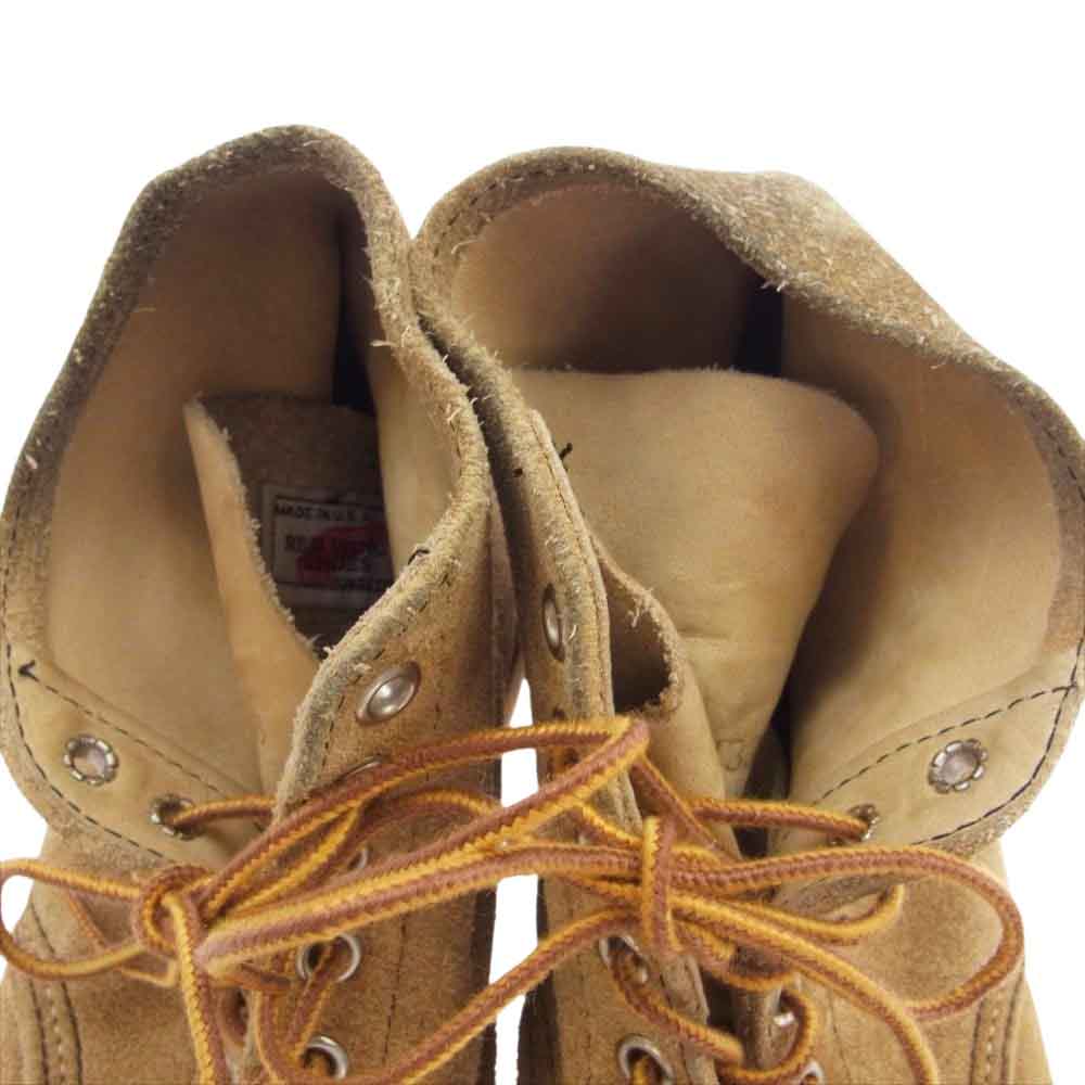 RED WING レッドウィング 8167 6inch CLASSIC ROUND6インチ クラシック ラウンドトゥ スウェード ライトブラウン系 US8.5E【中古】