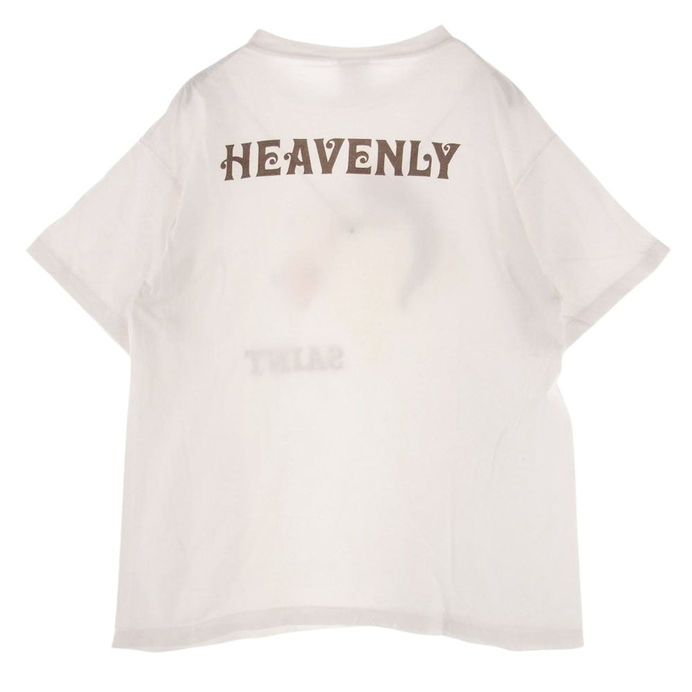 SAINT MICHAEL セントマイケル  21AW  SM-A21-0000-008 T-SHIRT_SHEEP HEAVEN シープヘブン プリント 半袖 Tシャツ ホワイト系 XL【中古】