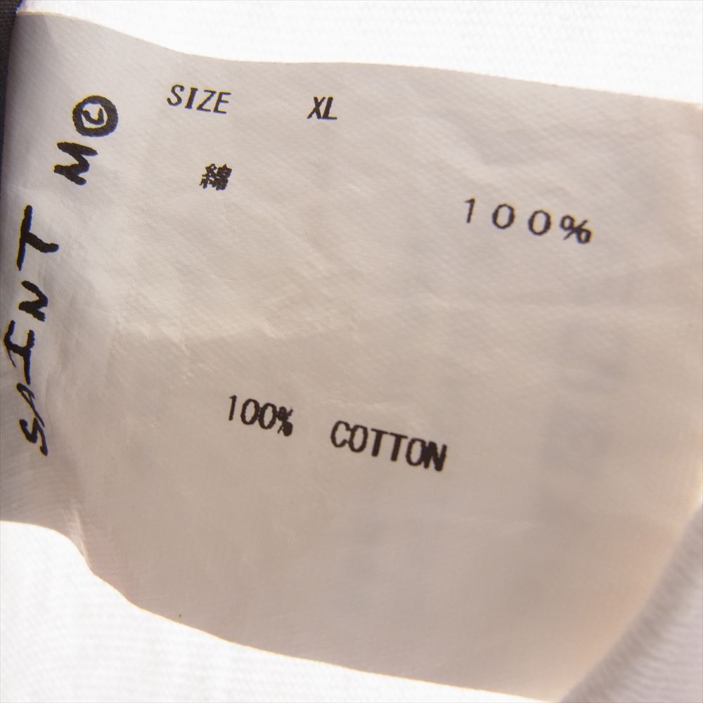 SAINT MICHAEL セントマイケル  21AW  SM-A21-0000-008 T-SHIRT_SHEEP HEAVEN シープヘブン プリント 半袖 Tシャツ ホワイト系 XL【中古】