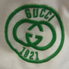 GUCCI グッチ 727694XJFV8 Double-G Logo Cotton T-shirt ダブル G クルーネック トリム 半袖 Tシャツ  ホワイト系 M【中古】