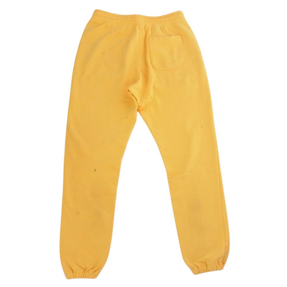 SAINT MICHAEL セントマイケル  21AW  SM-A21-0000-053 SAINT Mxxxxxx × DENIM TEARS STT_SWT PNT_STTRS  デニムティアーズ ダメージ加工 プリント スウェット パンツ イエロー系 M【中古】