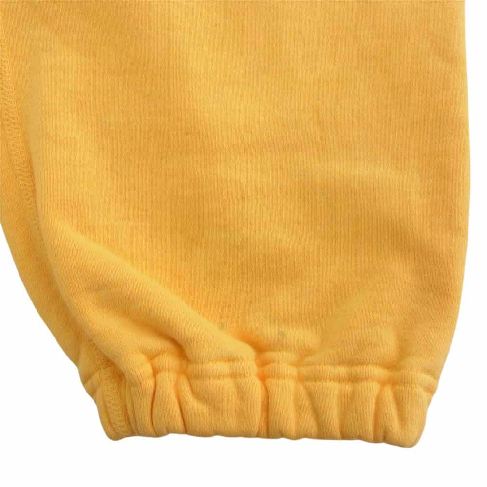 SAINT MICHAEL セントマイケル  21AW  SM-A21-0000-053 SAINT Mxxxxxx × DENIM TEARS STT_SWT PNT_STTRS  デニムティアーズ ダメージ加工 プリント スウェット パンツ イエロー系 M【中古】