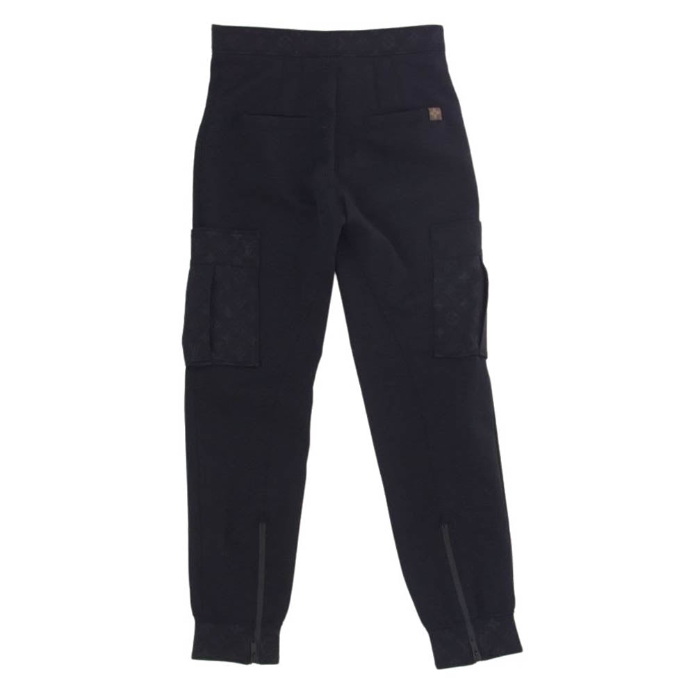LOUIS VUITTON ルイ・ヴィトン 22SS FMPA42D97 Monogram Detail Cargo Pants モノグラム ディテール カーゴ パンツ ブラック系 34【中古】