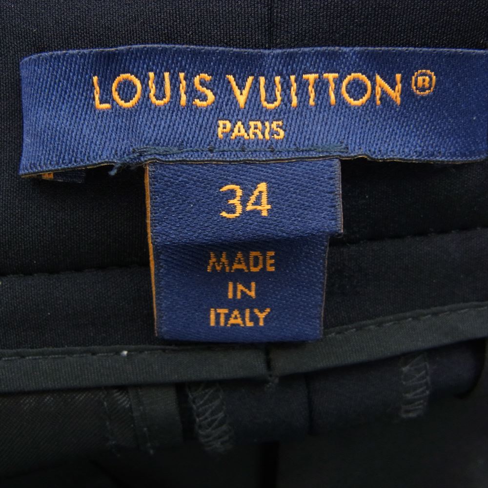 LOUIS VUITTON ルイ・ヴィトン 22SS FMPA42D97 Monogram Detail Cargo Pants モノグラム ディテール カーゴ パンツ ブラック系 34【中古】