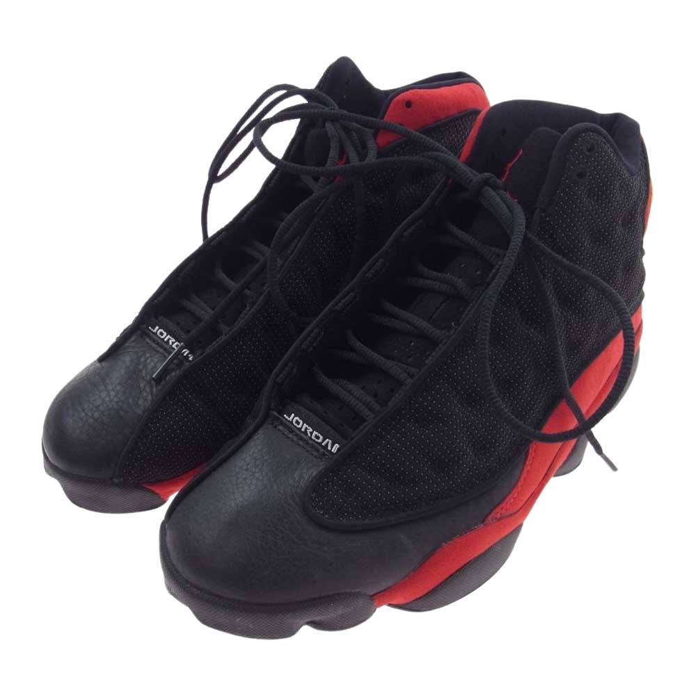 NIKE ナイキ 136002-062 【観賞用】 Air Jordan 13 AJ13 OG BRED 1998 エアジョーダン13 OG ブレッド スニーカー ブラック系 レッド系 27.5cm【中古】