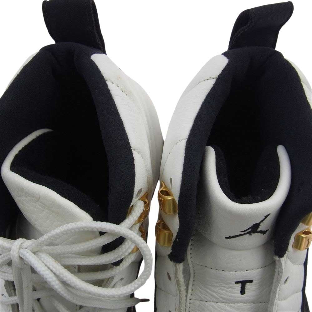 NIKE ナイキ 130690-101 【観賞用】 Air Jordan 12 AJ12 OG TAXI 1996製 エアジョーダン12 OG タクシー スニーカー ホワイト系 ブラック系 27.5cm【中古】